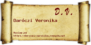 Daróczi Veronika névjegykártya