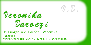 veronika daroczi business card