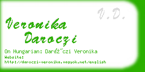 veronika daroczi business card